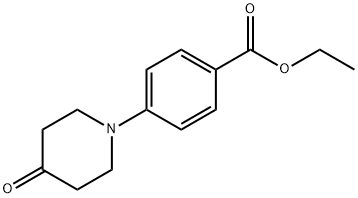4-(4-氧代哌啶-1-基)苯甲酸乙酯 结构式