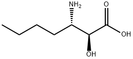 (2S,3S)-3-AMINO-2-HYDROXYHEPTANOIC ACID 化学構造式