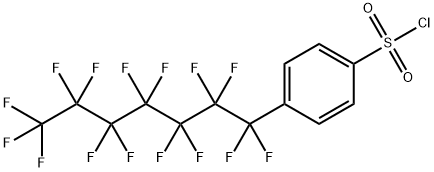 p-(pentadecafluoroheptyl)benzenesulphonyl chloride,25444-35-3,结构式