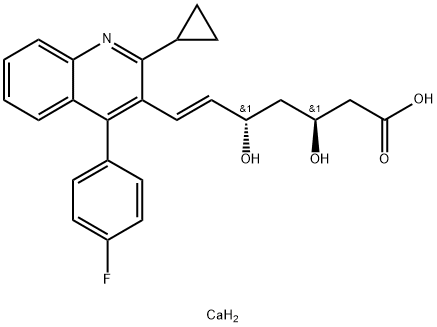 (3S,5S,6E)-7-[2-Cyclopropyl-4-(4-fluorophenyl)-3-quinolinyl]-3,5-dihydroxy-6-heptenoic Acid CalciuM Salt
