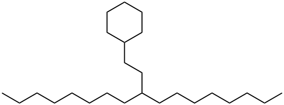 9-(2-Cyclohexylethyl)heptadecane Structure