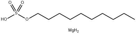 癸醇硫酸单酯镁盐, 25446-93-9, 结构式