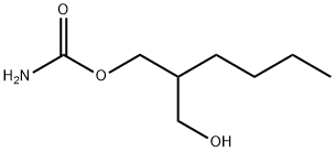 カルバミド酸2-ブチル-3-ヒドロキシプロピル 化学構造式