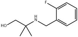 2-[(2-フルオロベンジル)アミノ]-2-メチル-1-プロパノール HYDROCHLORIDE 化学構造式