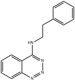 N-[2-Phenylethylamino]benzo-1,2,3-triazine 结构式