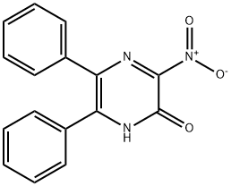 3-nitro-5,6-diphenyl-1H-pyrazin-2-one 结构式