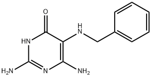 5-benzylamino-2,6-diamino-4-pyrimidinone 结构式