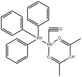 三苯基膦乙酰丙酮羰基铑(I), 25470-96-6, 结构式