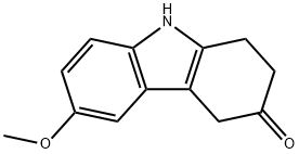 6-甲氧基-1,3,4,9-四氢咔唑-2-酮 结构式