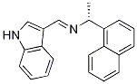 (R)-N-[(3-indolyl)methylene]-1-(1-napthyl)ethylamine Struktur