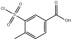 3-chlorosulfonyl-4-methyl-benzoic acid Struktur