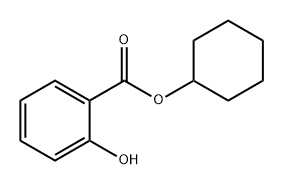 2-ヒドロキシ安息香酸シクロヘキシル 化学構造式