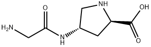 D-Proline, 4-[(aminoacetyl)amino]-, (4S)- (9CI) Structure