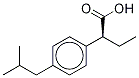 Benzeneacetic acid, -alpha--ethyl-4-(2-methylpropyl)-, (-alpha-R)- (9CI) Struktur