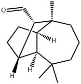 [1S-(1alpha,3abeta,4alpha,8abeta,9R*)]-decahydro-4,8,8-trimethyl-1,4-methanoazulene-9-carboxaldehyde,25491-00-3,结构式