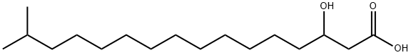 3-hydroxy-15-methylhexadecanoate,25491-28-5,结构式