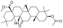 (4aS,6aR,6bR,10S,12aR,14aR,14bR)-Methyl 10-acetoxy-2,2,6a,6b,9,9,12a-heptaMethyl-14-oxo-docosahydropicene-4a-carboxylate Structure