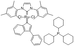 TRICYCLOHEXYLPHOSPHINE[1,3-BIS(2,4,6-TRIMETHYLPHENYL)IMIDAZOL-2-YLIDENE][3-PHENYL-1H-INDEN-1-YLIDENE]RUTHENIUM (II) DICHLORIDE price.