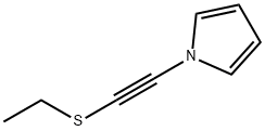 1H-Pyrrole, 1-[(ethylthio)ethynyl]- (9CI) 化学構造式