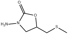 3-amino-5-[(methylthio)methyl]oxazolidin-2-one Structure