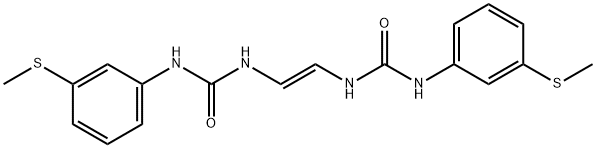 1,1'-[(E)-ビニレン]ビス[3-(m-メチルチオフェニル)尿素] 化学構造式