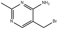 4-Pyrimidinamine, 5-(bromomethyl)-2-methyl- (9CI) 化学構造式