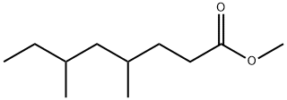 [4S,6S,(+)]-4,6-ジメチルオクタン酸メチル 化学構造式