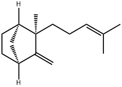 (1S,2S,4R)-2-Methyl-3-methylene-2-(4-methyl-3-pentenyl)bicyclo[2.2.1]heptane,25532-78-9,结构式