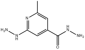4-Pyridinecarboxylicacid,2-hydrazino-6-methyl-,hydrazide(9CI) 结构式