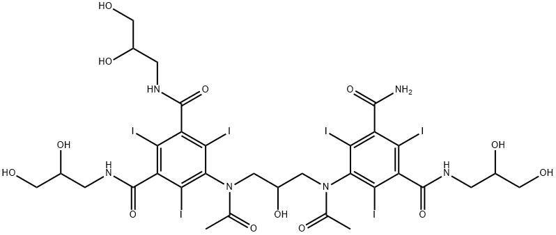 Des(2,3-dihydroxypropyl) Iodixanol Structure