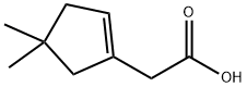 1-Cyclopentene-1-acetic acid, 4,4-dimethyl- (9CI) Structure
