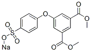 5-[4-(Sodiosulfo)phenoxy]-1,3-benzenedicarboxylic acid dimethyl ester Struktur