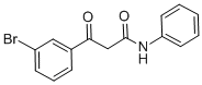 3-BROMO-BETA-OXO-N-PHENYL-BENZENEPROPANAMIDE 化学構造式