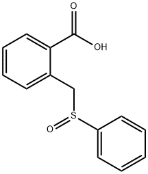 2-[(фенилсульфинил)метил]бензойная кислота структура