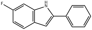 1H-INDOLE, 6-FLUORO-2-PHENYL- Structure