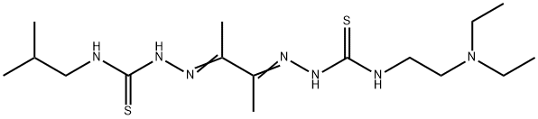 4-[2-(Diethylamino)ethyl]-4'-(2-methylpropyl)[1,1'-(1,2-dimethyl-1,2-ethanediylidene)bisthiosemicarbazide] Structure