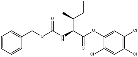 N-[(Benzyloxy)carbonyl]-L-isoleucine 2,4,5-trichlorophenyl ester Structure