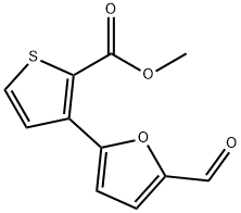 3-(5-甲酰基呋喃-2-基)噻吩-2-羧酸甲酯, 255828-29-6, 结构式