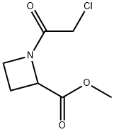 2-Azetidinecarboxylic acid, 1-(chloroacetyl)-, methyl ester (9CI) 结构式
