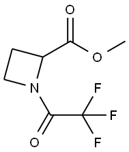 2-Azetidinecarboxylic acid, 1-(trifluoroacetyl)-, methyl ester (9CI) Structure