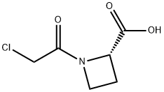 2-Azetidinecarboxylic acid, 1-(chloroacetyl)-, (2S)- (9CI) Structure