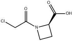 2-Azetidinecarboxylic acid, 1-(chloroacetyl)-, (2R)- (9CI),255883-12-6,结构式