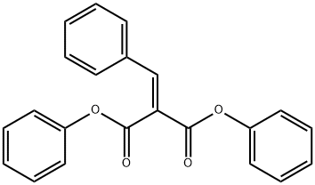 Benzylidenemalonic acid diphenyl ester Struktur