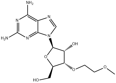 2-AMINO-3'-O-(2-METHOXYETHYL)ADENOSINE Struktur