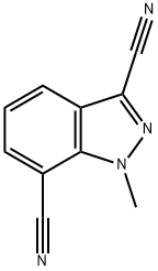 1H-INDAZOLE-3,7-DICARBONITRILE, 1-METHYL- Structure
