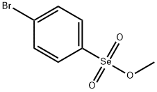 p-Bromobenzeneselenonic acid methyl ester Struktur