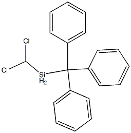 (TRIPHENYLMETHYL)METHYLDICHLOROSILANE Structure