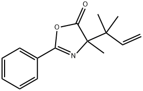 5(4H)-Oxazolone,  4-(1,1-dimethyl-2-propenyl)-4-methyl-2-phenyl-  (9CI) 结构式