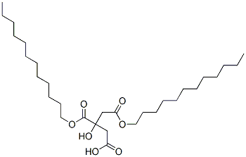 二月桂醇柠檬酸酯, 25637-88-1, 结构式
