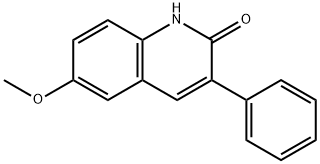 6-METHOXY-3-PHENYL-2-QUINOLINOL Struktur